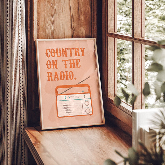 Country On The Radio Print