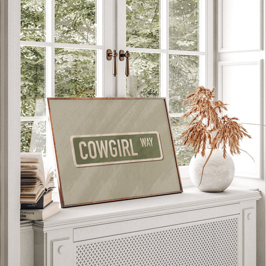 Cowgirl Way Print