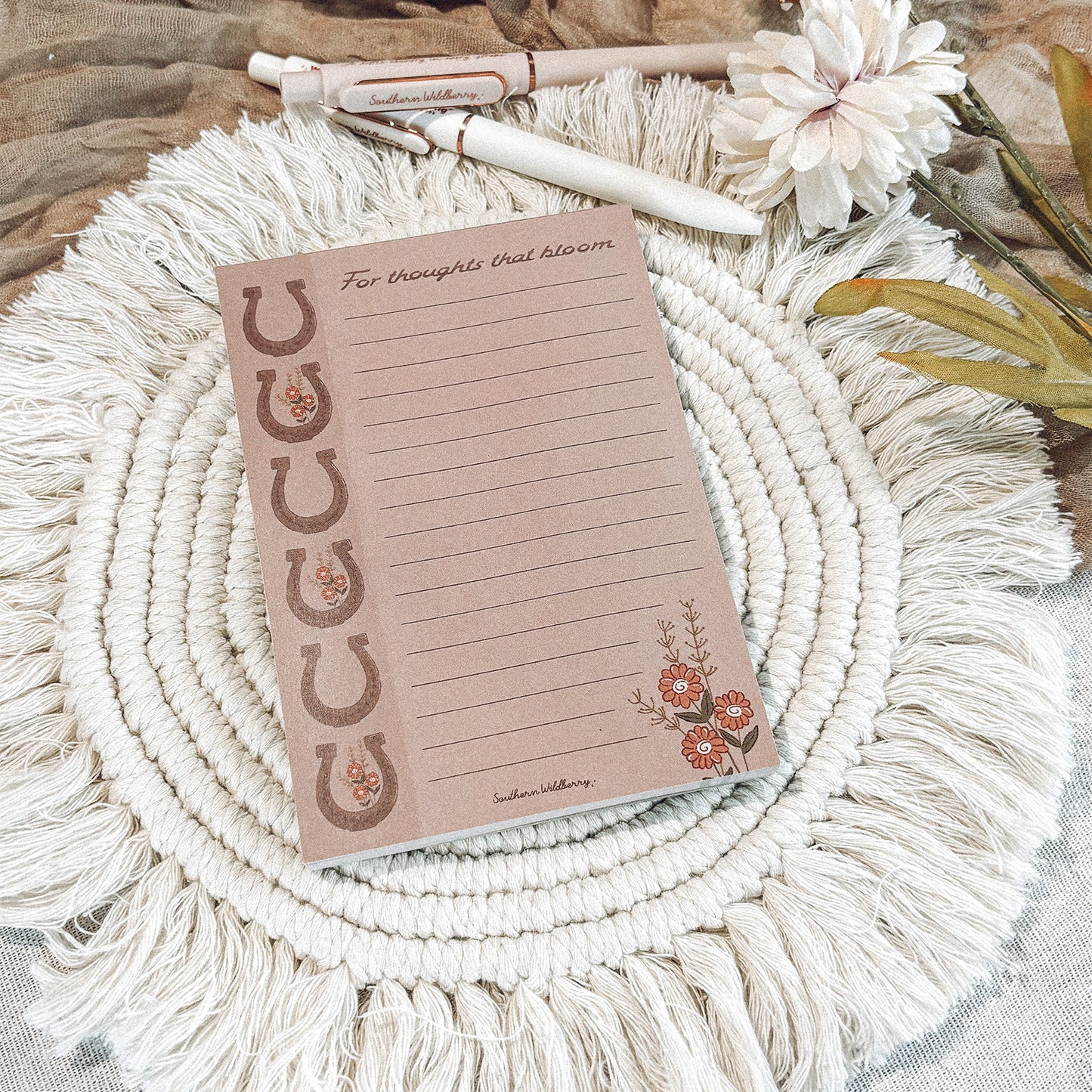 For Thoughts That Bloom A6 Notepad