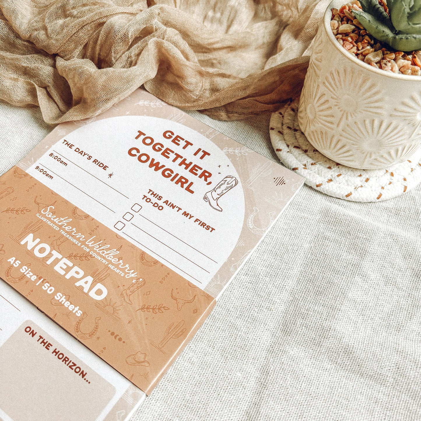 Get It Together Cowgirl A5 Notepad