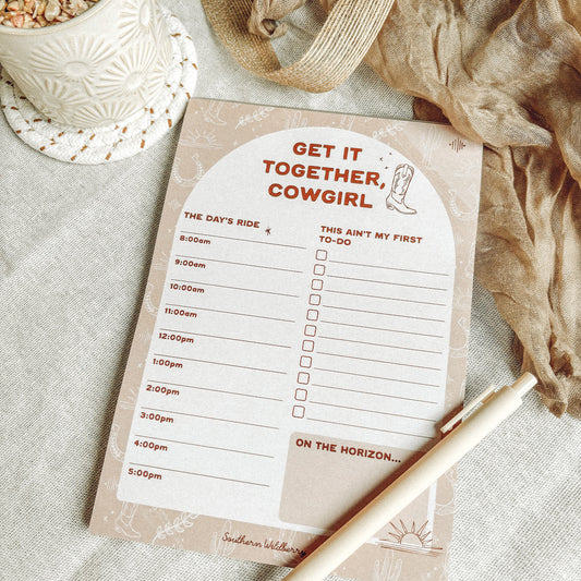 Get It Together Cowgirl A5 Notepad