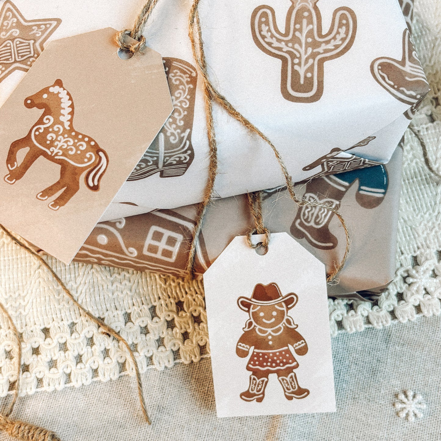 Gingerbread Ranch Gift Tags