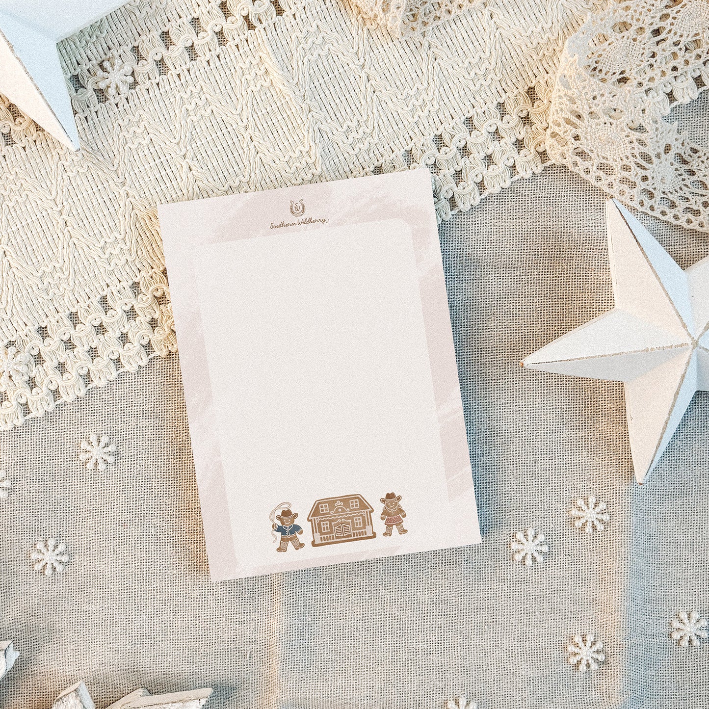 Gingerbread Ranch A6 Notepad
