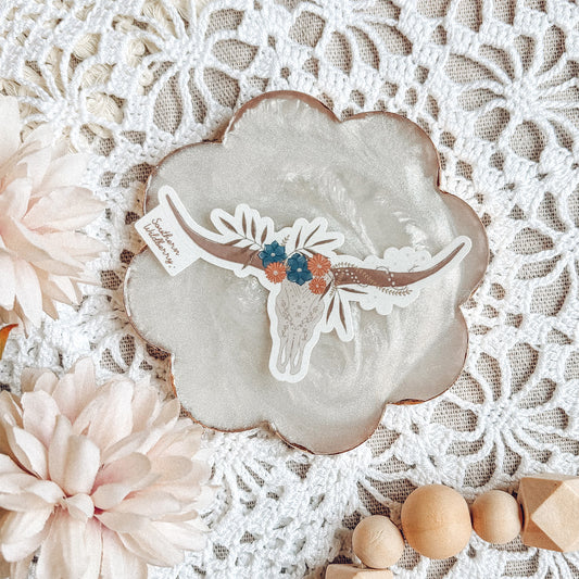 Midnight Longhorn Sticker