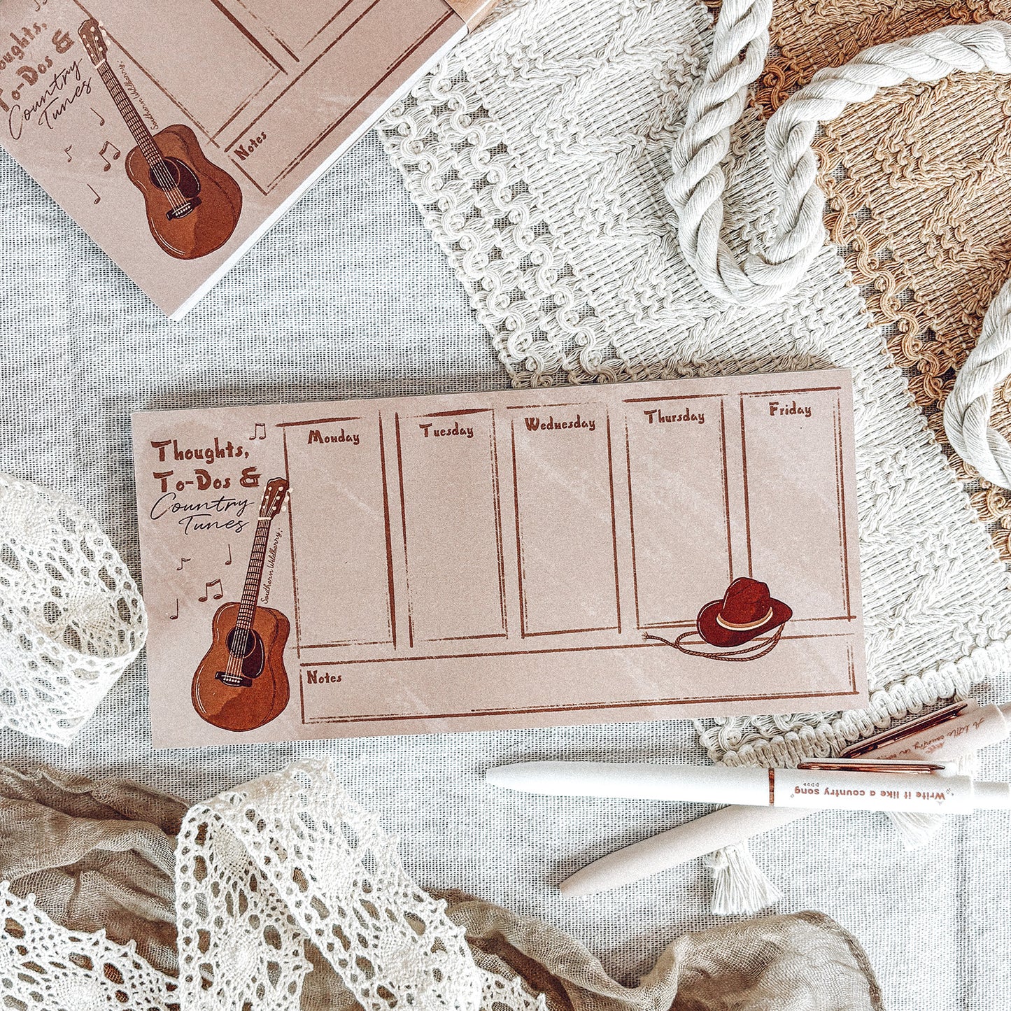 Thoughts, To-Dos And Country Tunes DL Notepad