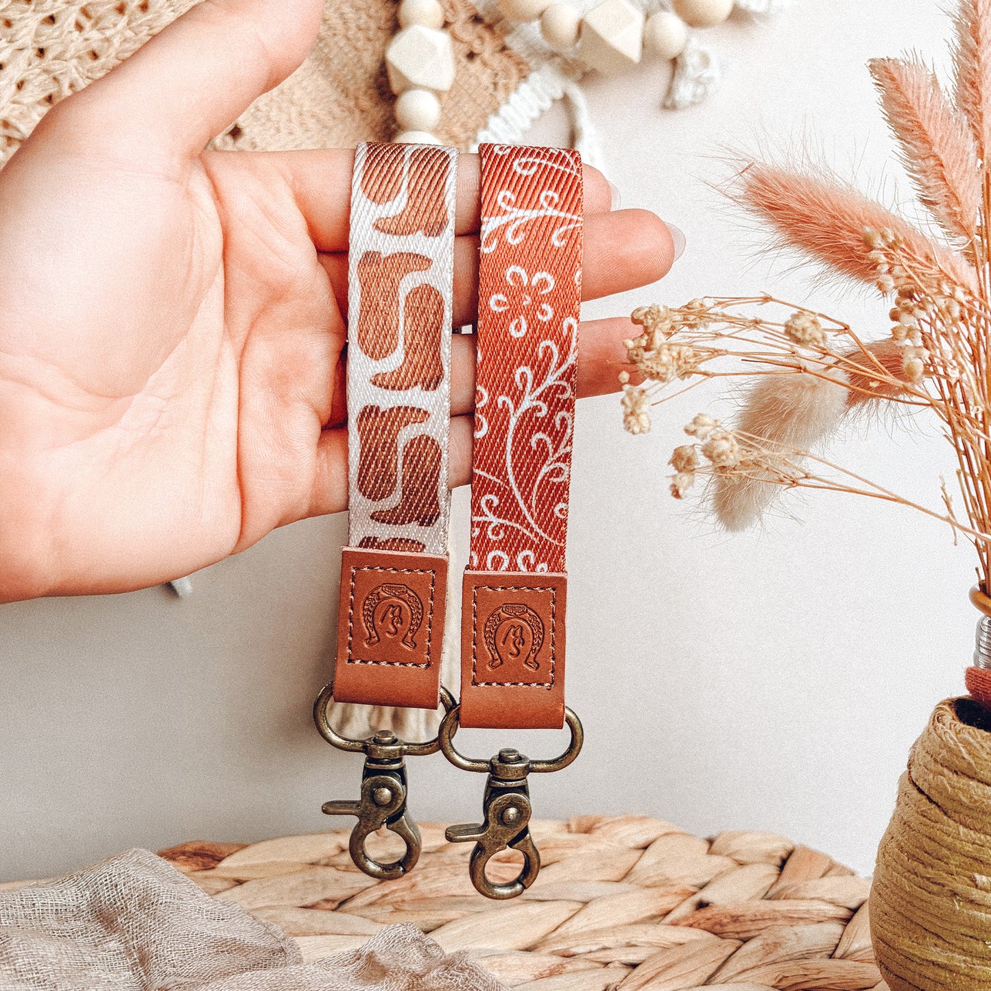 Cowboy Boots Keychain Loop
