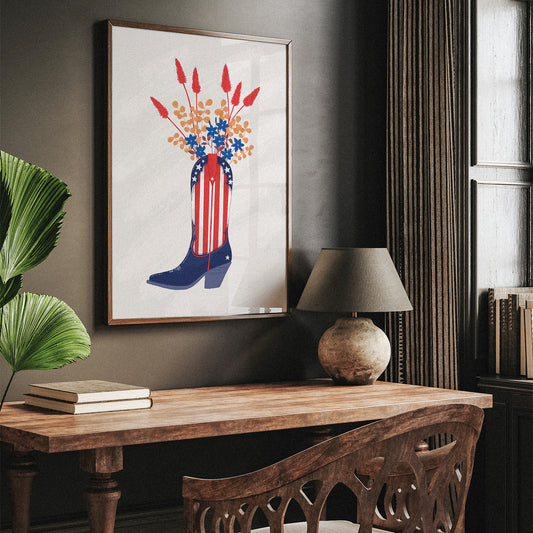 American Cowboy Boot Print