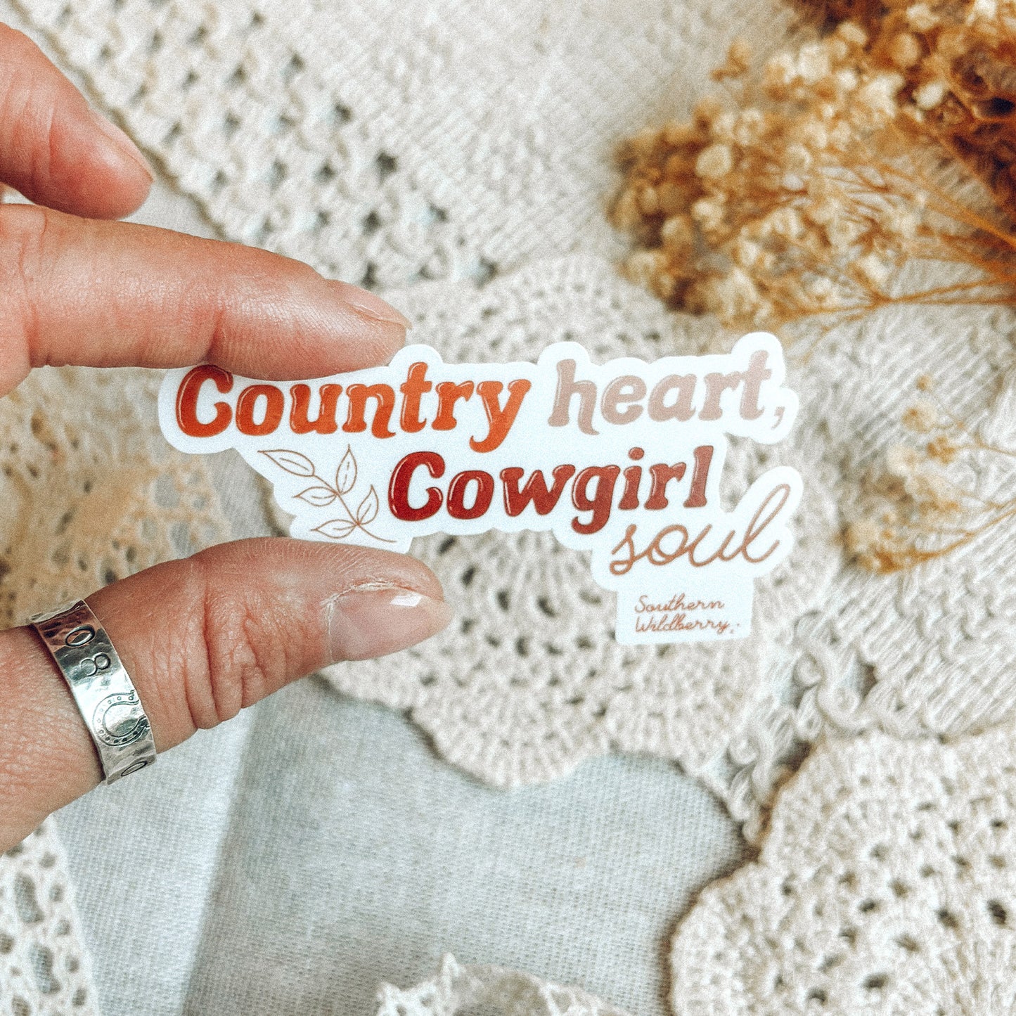Country Heart Cowgirl Soul Sticker
