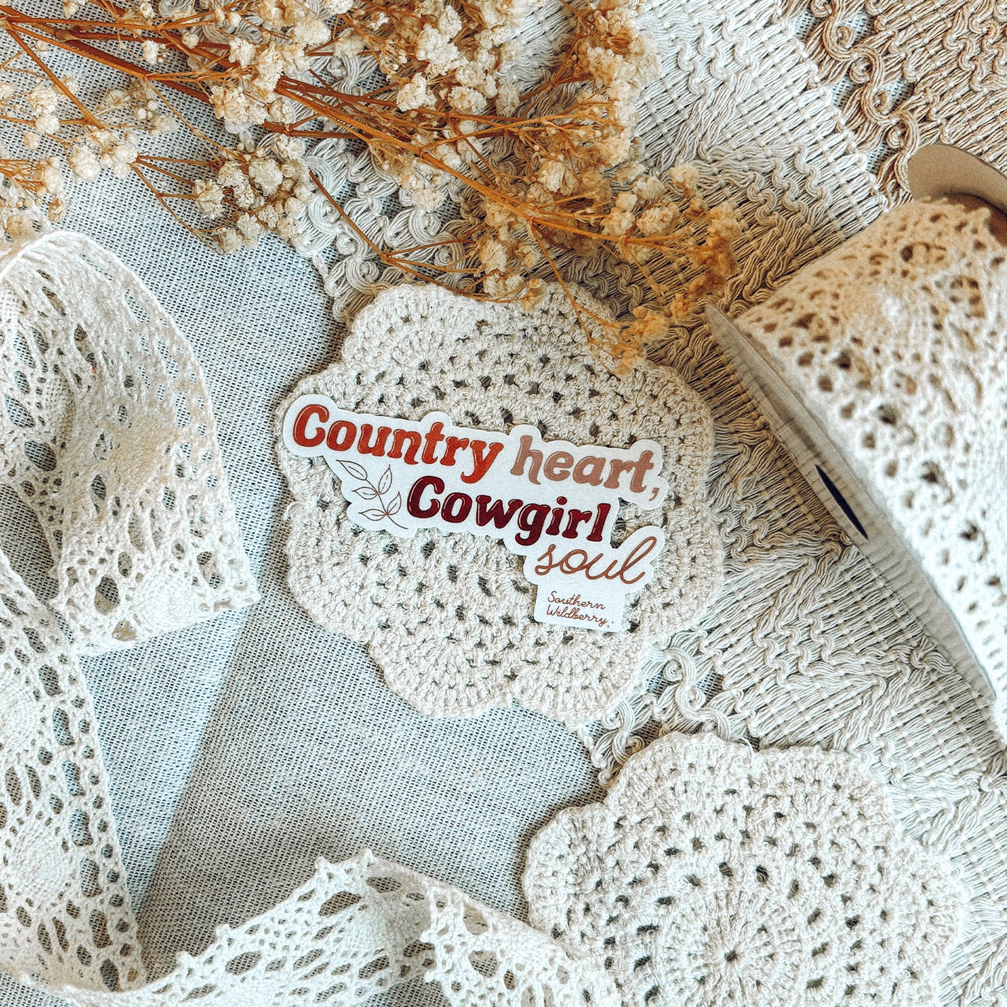 Country Heart Cowgirl Soul Sticker