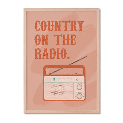 Country On The Radio Print