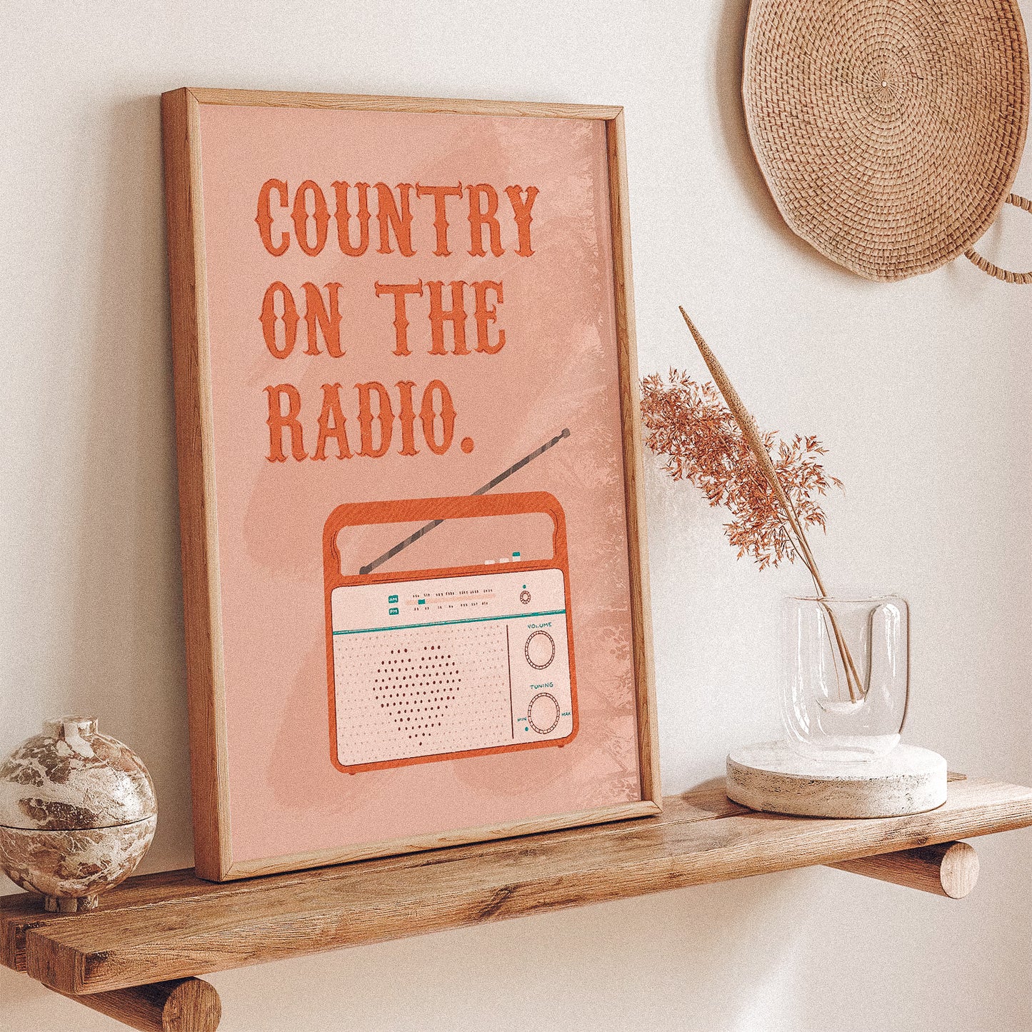 Country On The Radio Print
