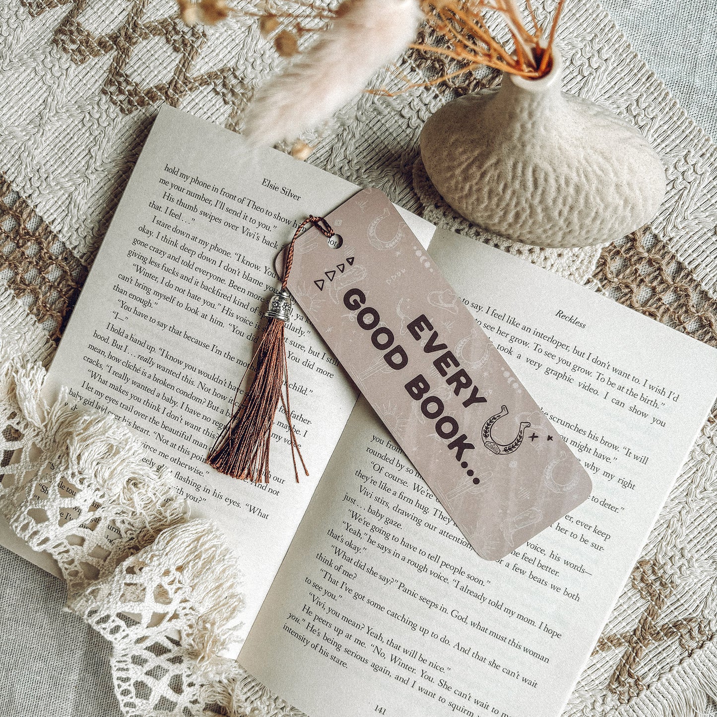 Every Good Book Has a Cowboy In It Tassel Bookmark