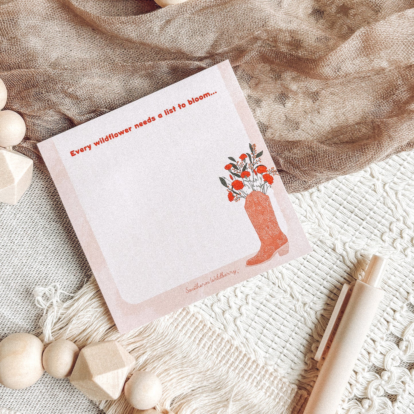 Every Wildflower Needs a List to Bloom Sticky Notes