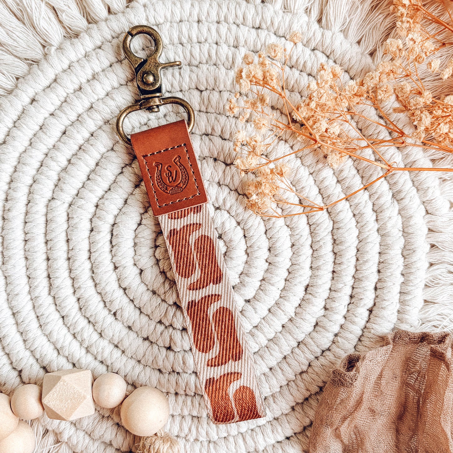 Cowboy Boots Keychain Loop