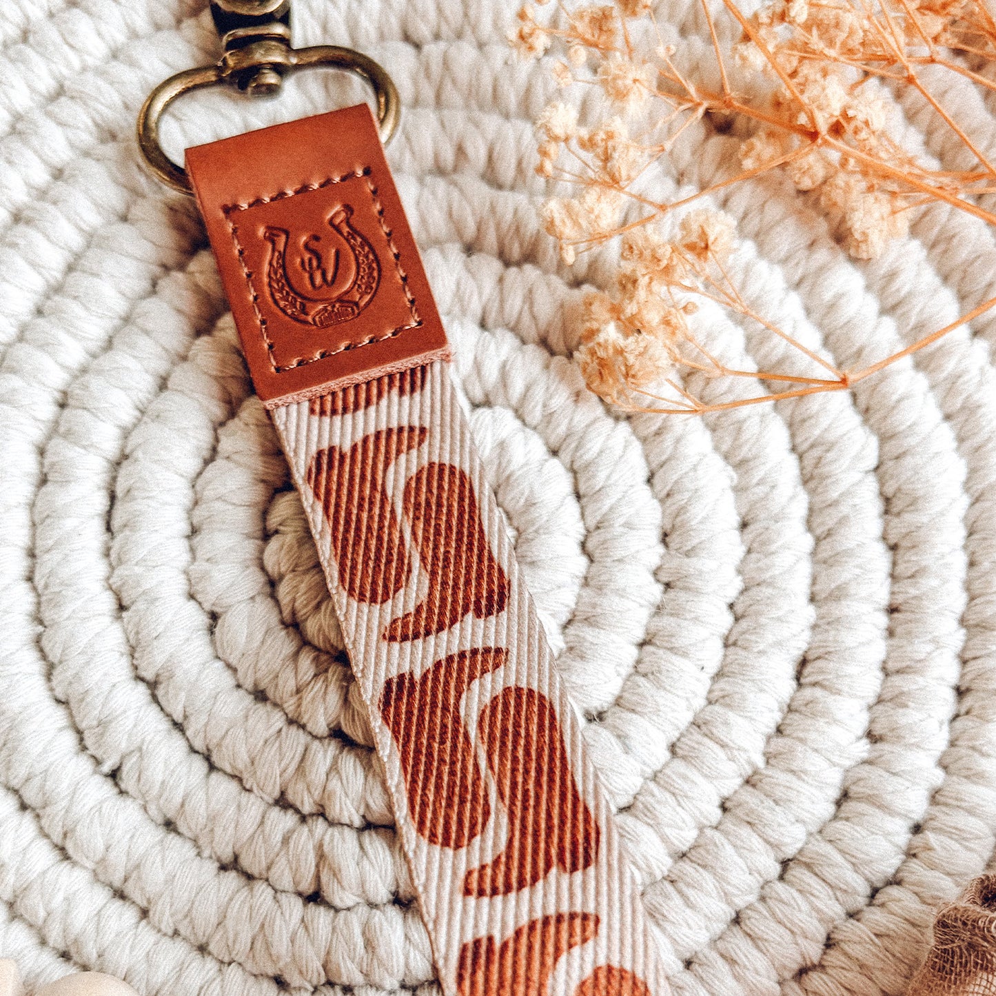 Cowboy Boots Keychain Loop
