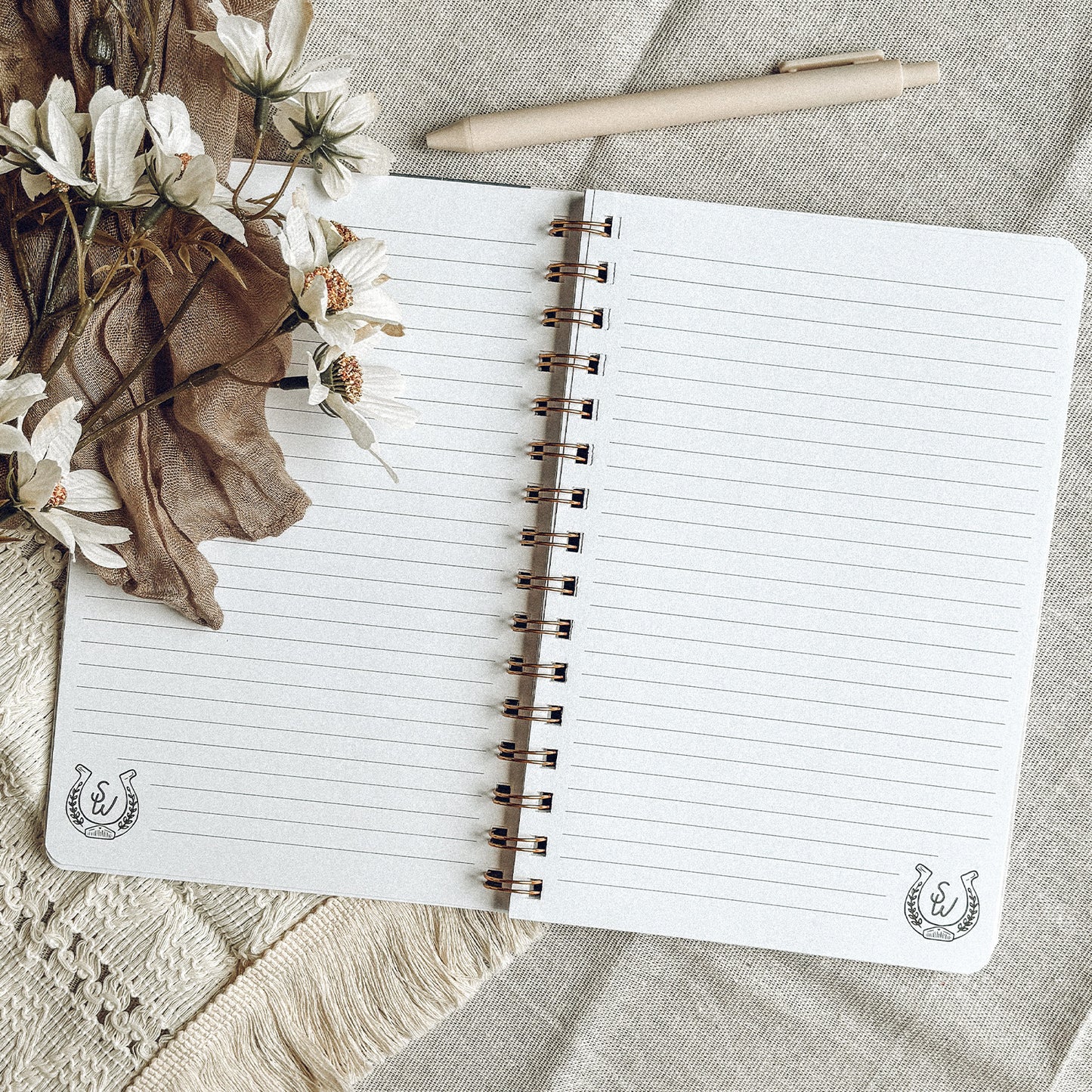 Cowboy Romance Spiral Hardback Notebook