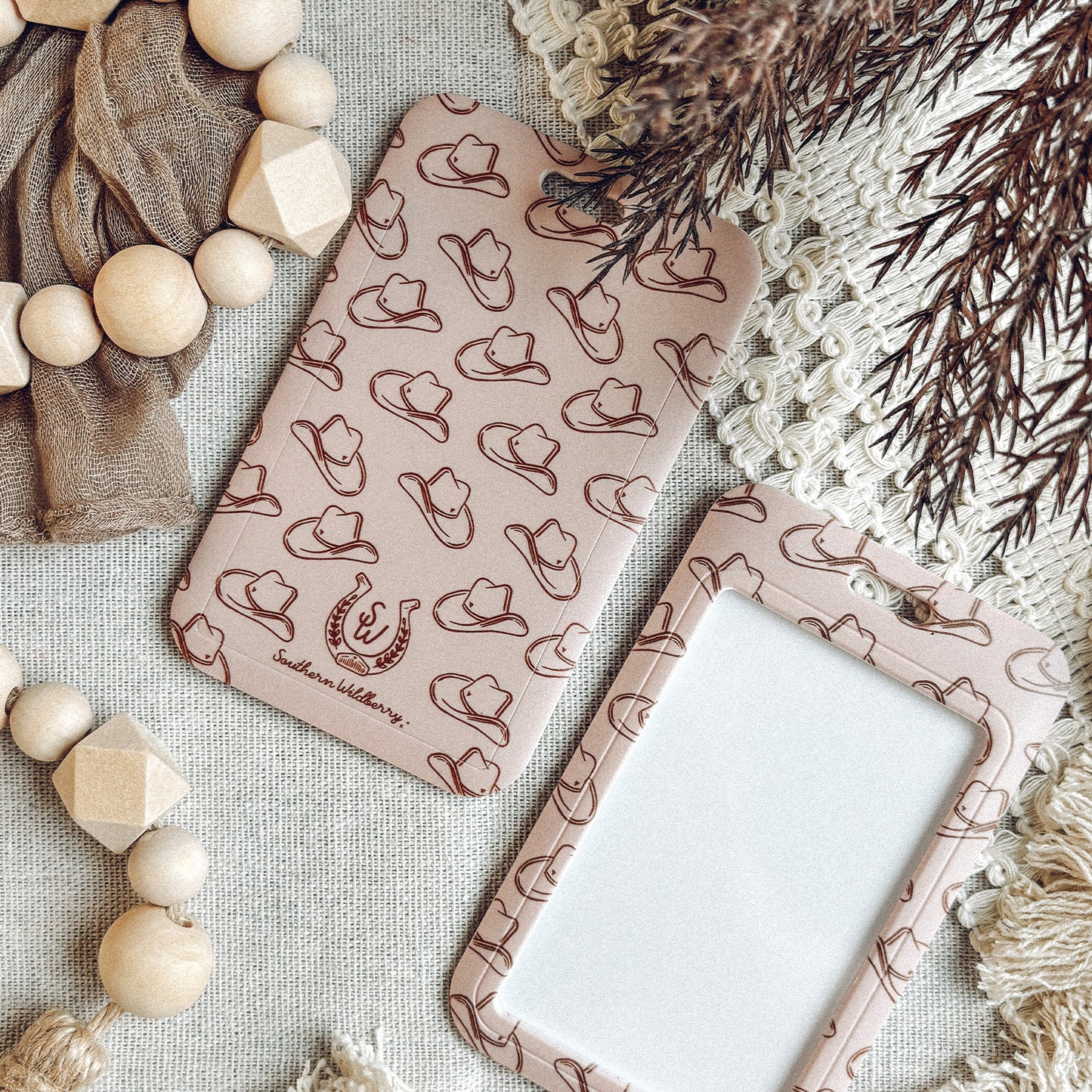 Cowboy Hats ID Card Holder