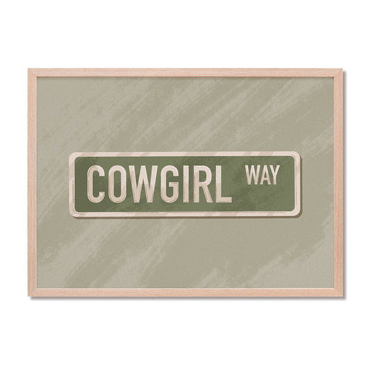 Cowgirl Way Print