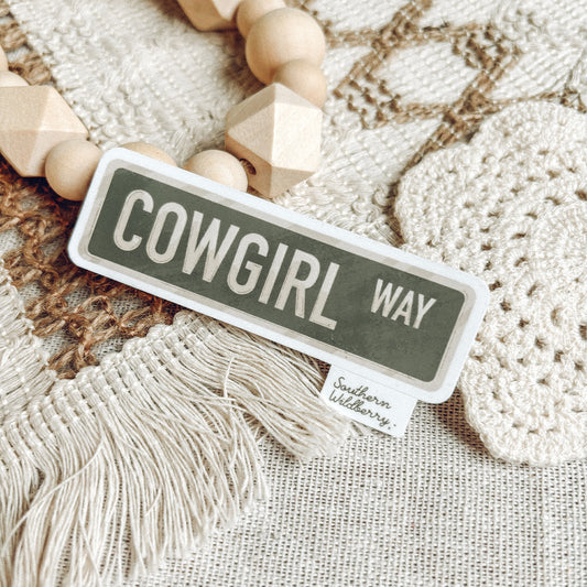 Cowgirl Way Sticker