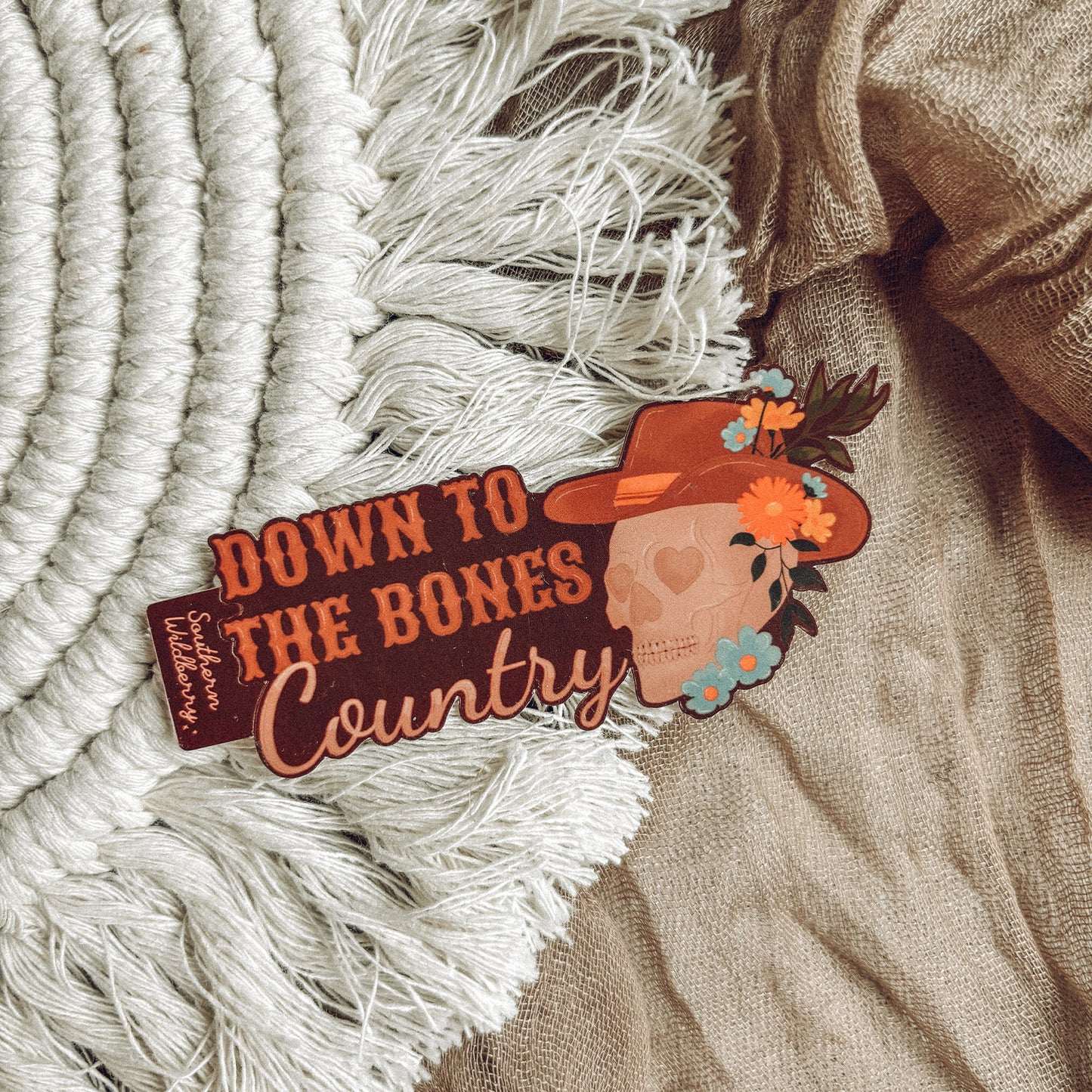 Down To The Bones Country Sticker