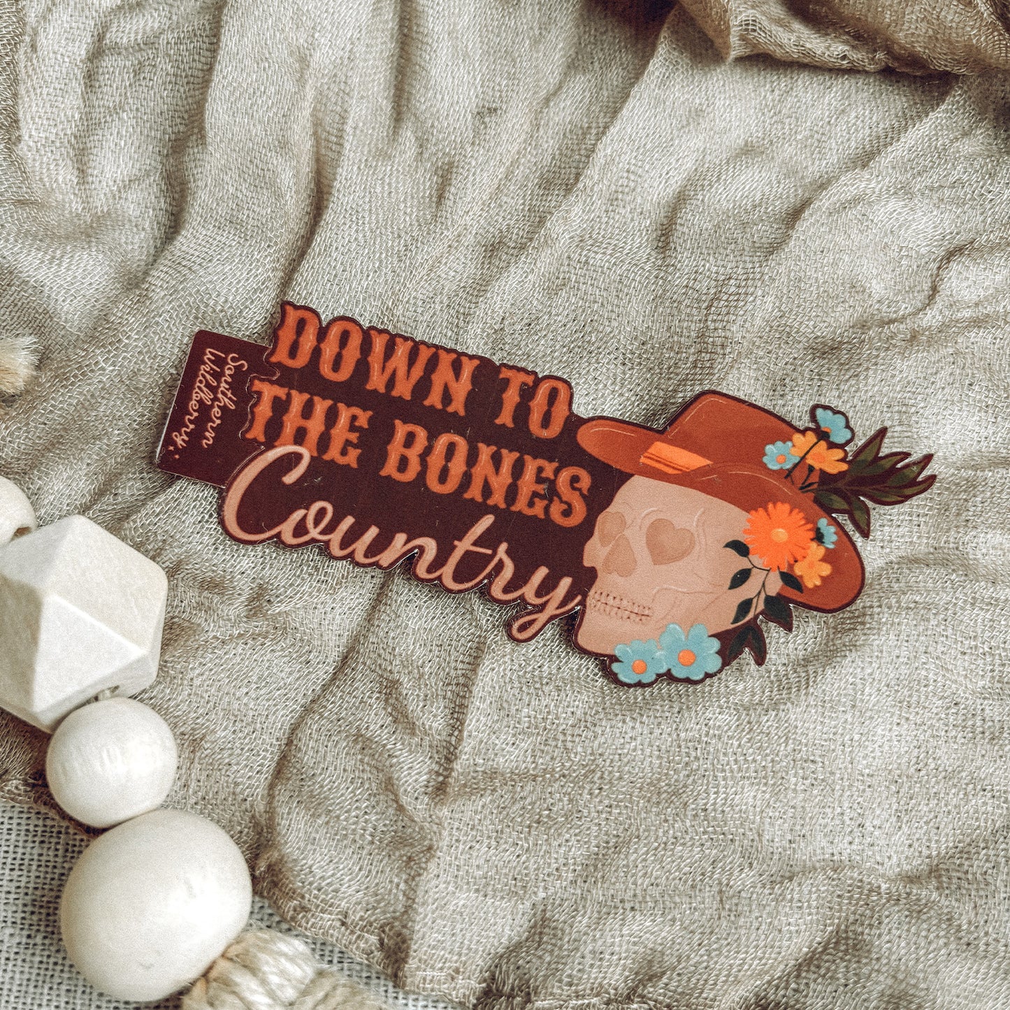 Down To The Bones Country Sticker
