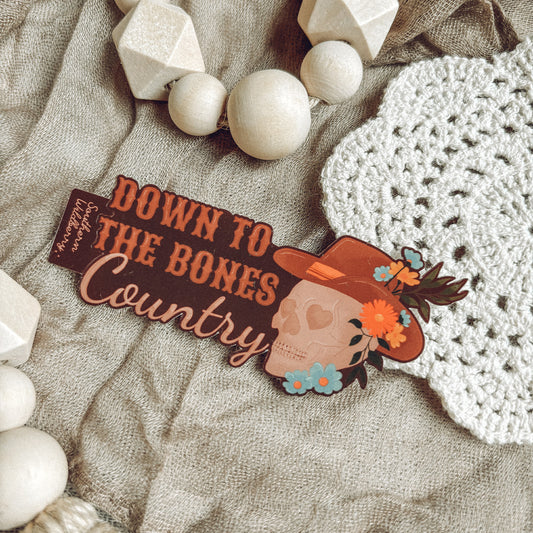 Down To The Bones Country Sticker