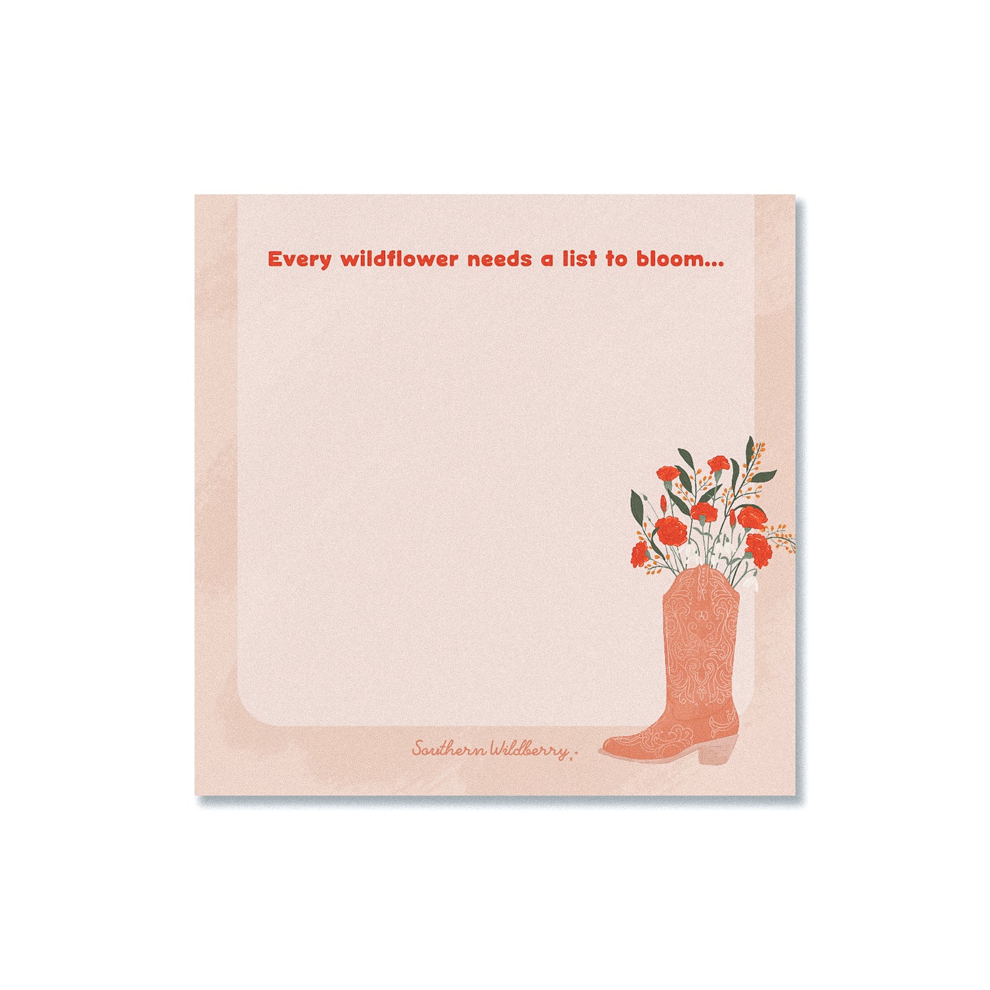 Every Wildflower Needs a List to Bloom Sticky Notes