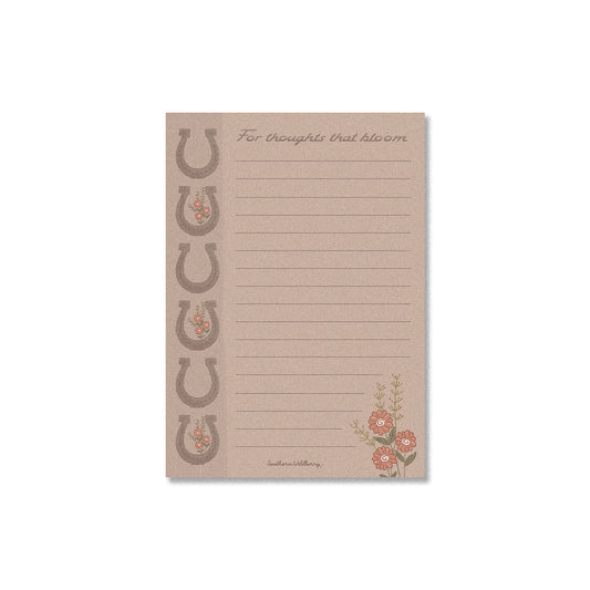 For Thoughts That Bloom A6 Notepad