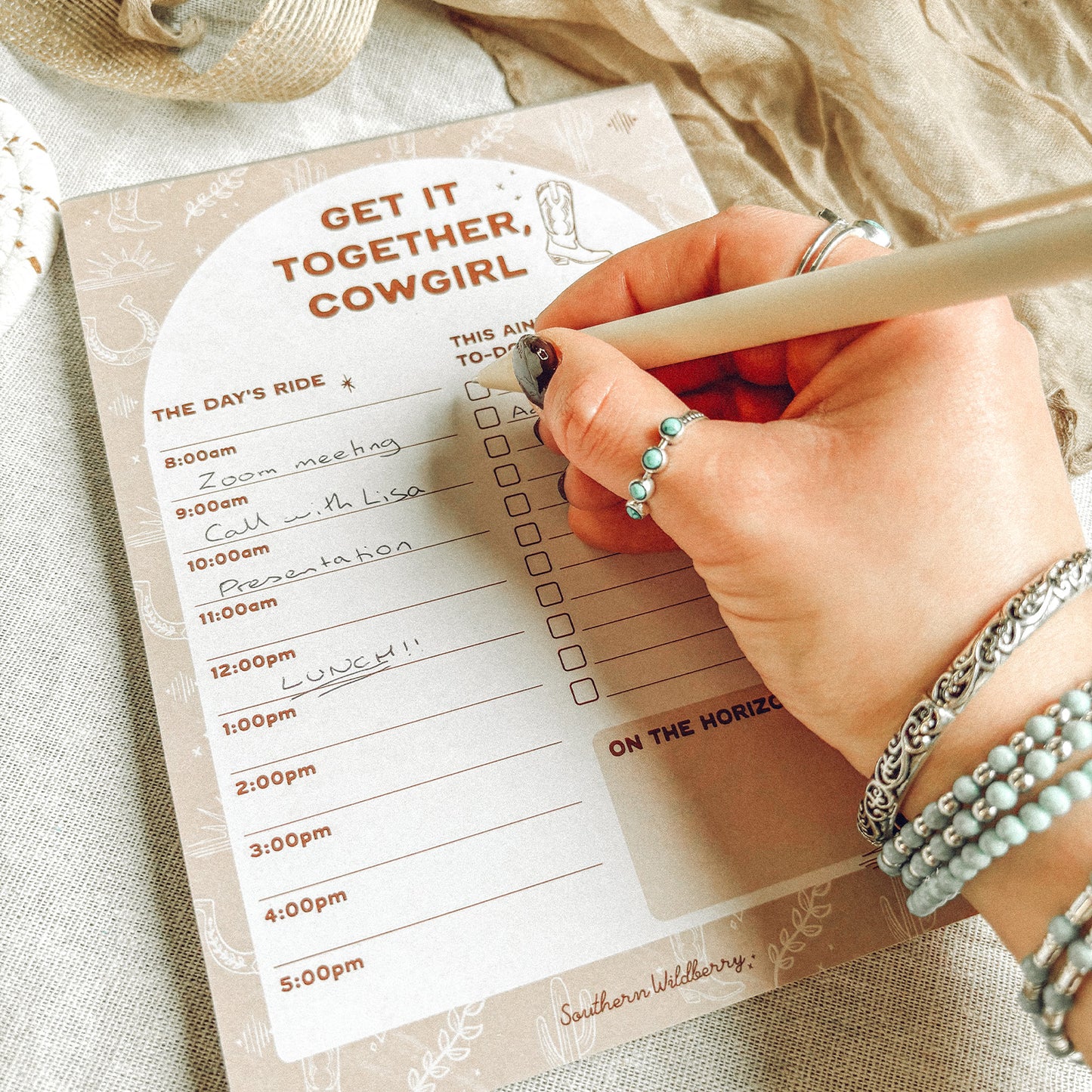 Get It Together Cowgirl A5 Notepad