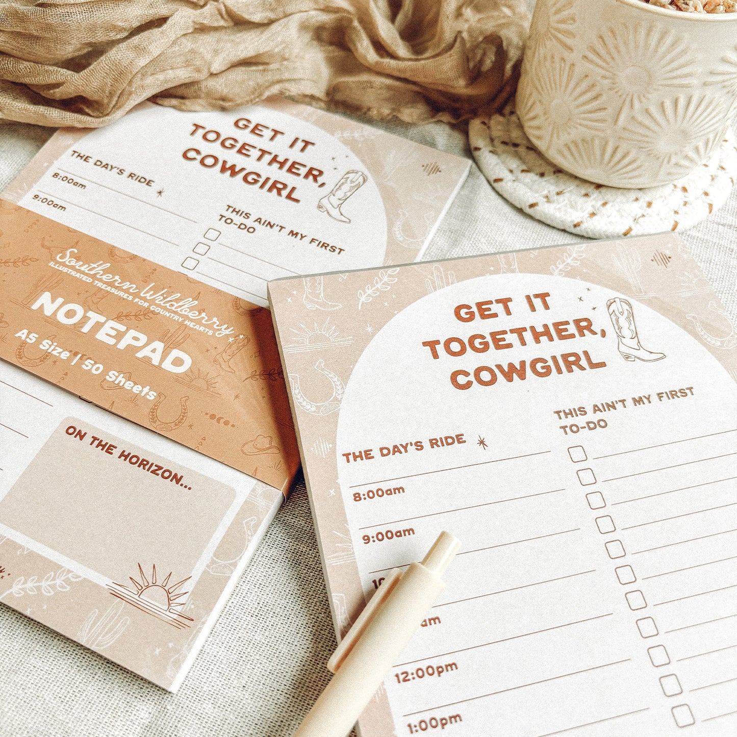 Get It Together Cowgirl A5 Notepad