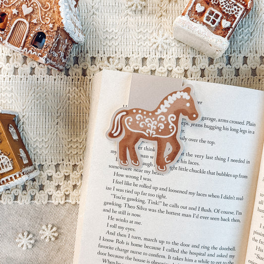 Gingerbread Horse Magnetic Bookmark
