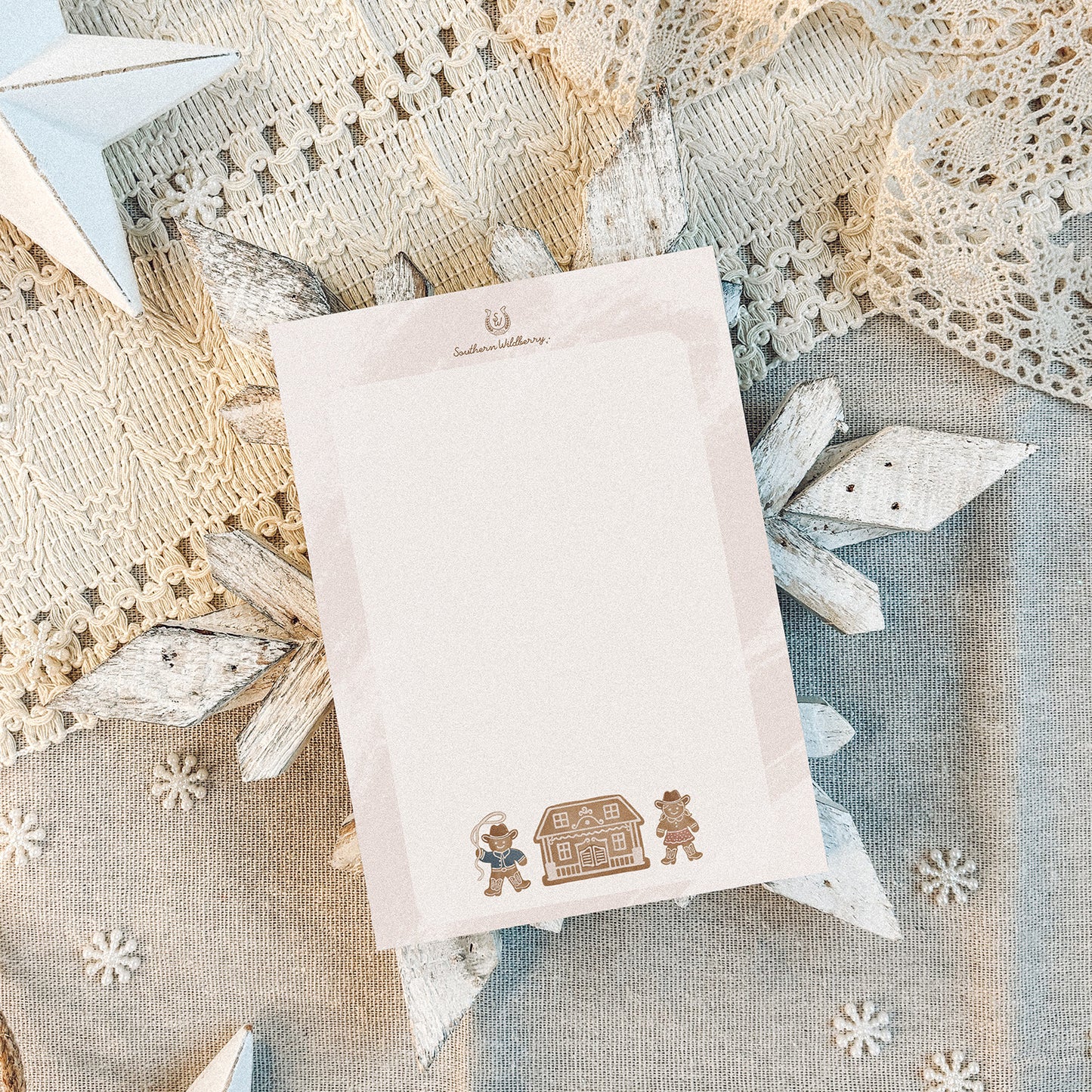 Gingerbread Ranch A6 Notepad