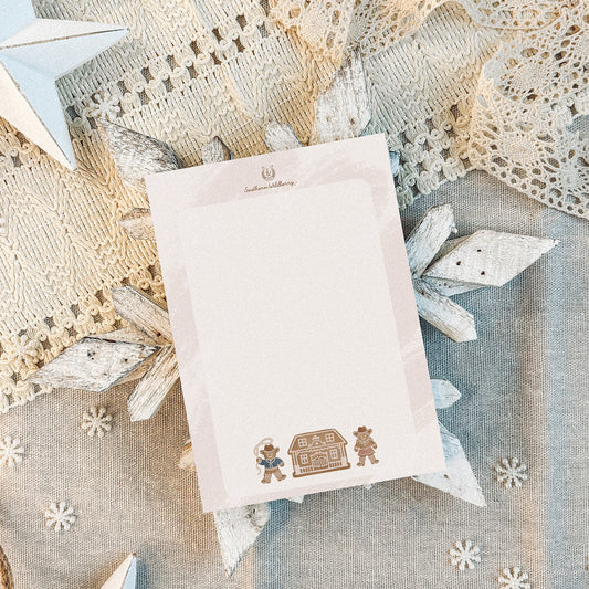 Gingerbread Ranch A6 Notepad
