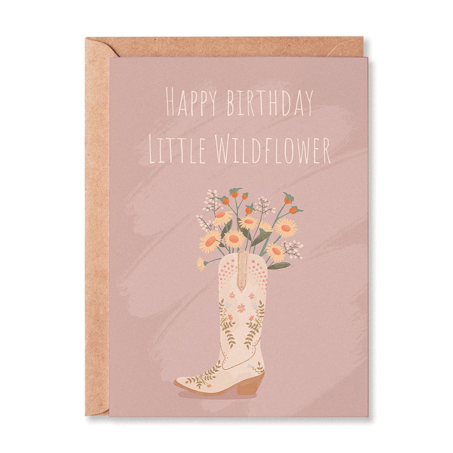 Happy Birthday Little Wildflower Greetings Card
