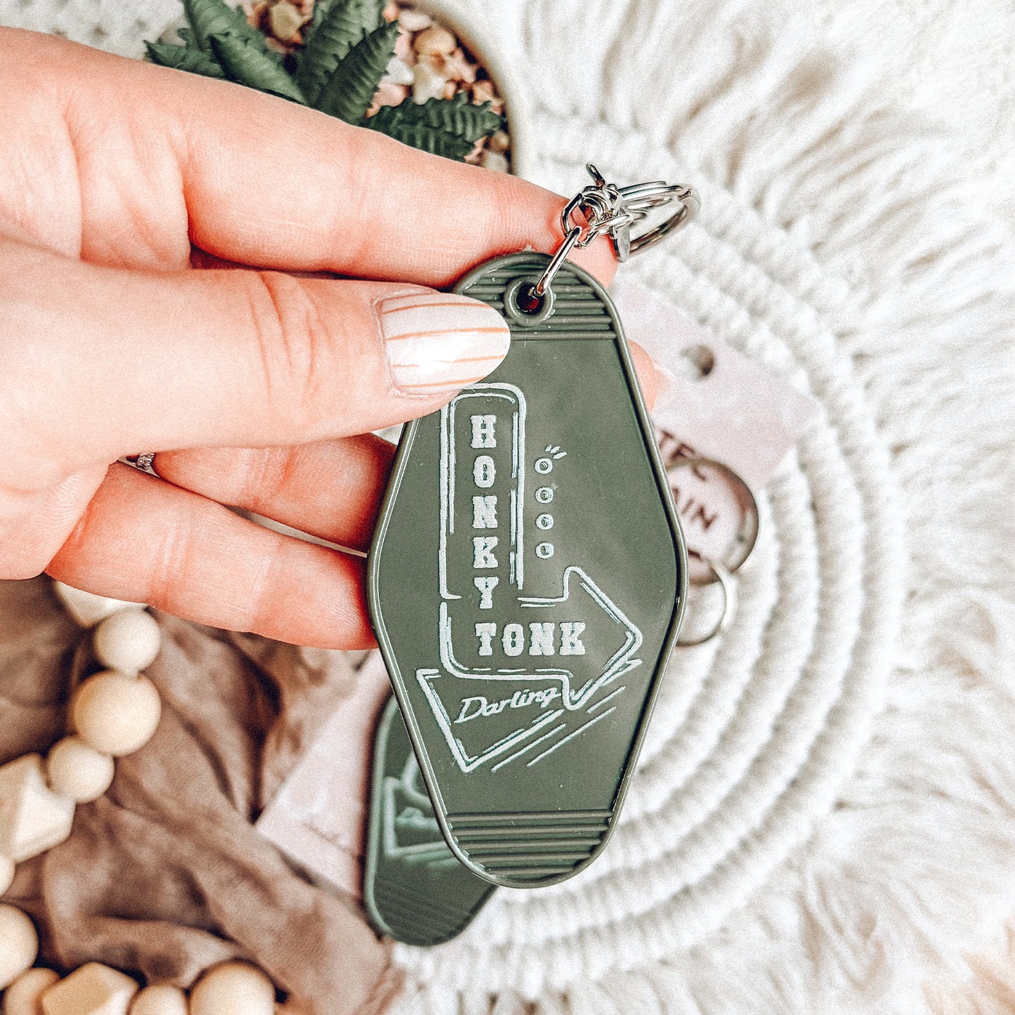 Honky Tonk Darling Motel Keychain