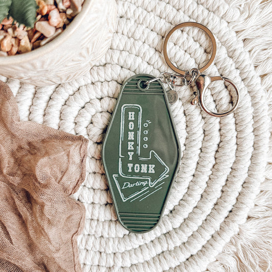 Honky Tonk Darling Motel Keychain