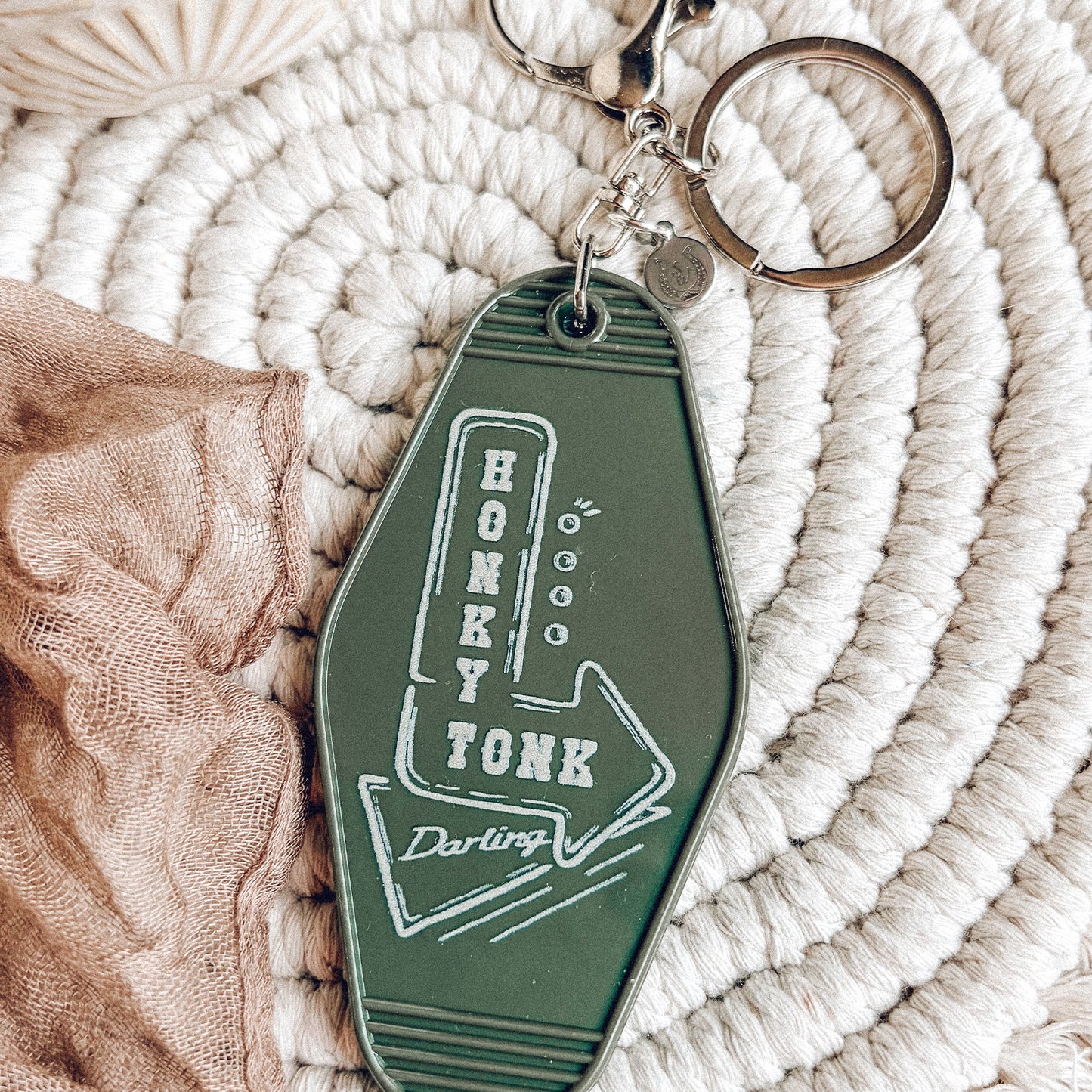 Honky Tonk Darling Motel Keychain
