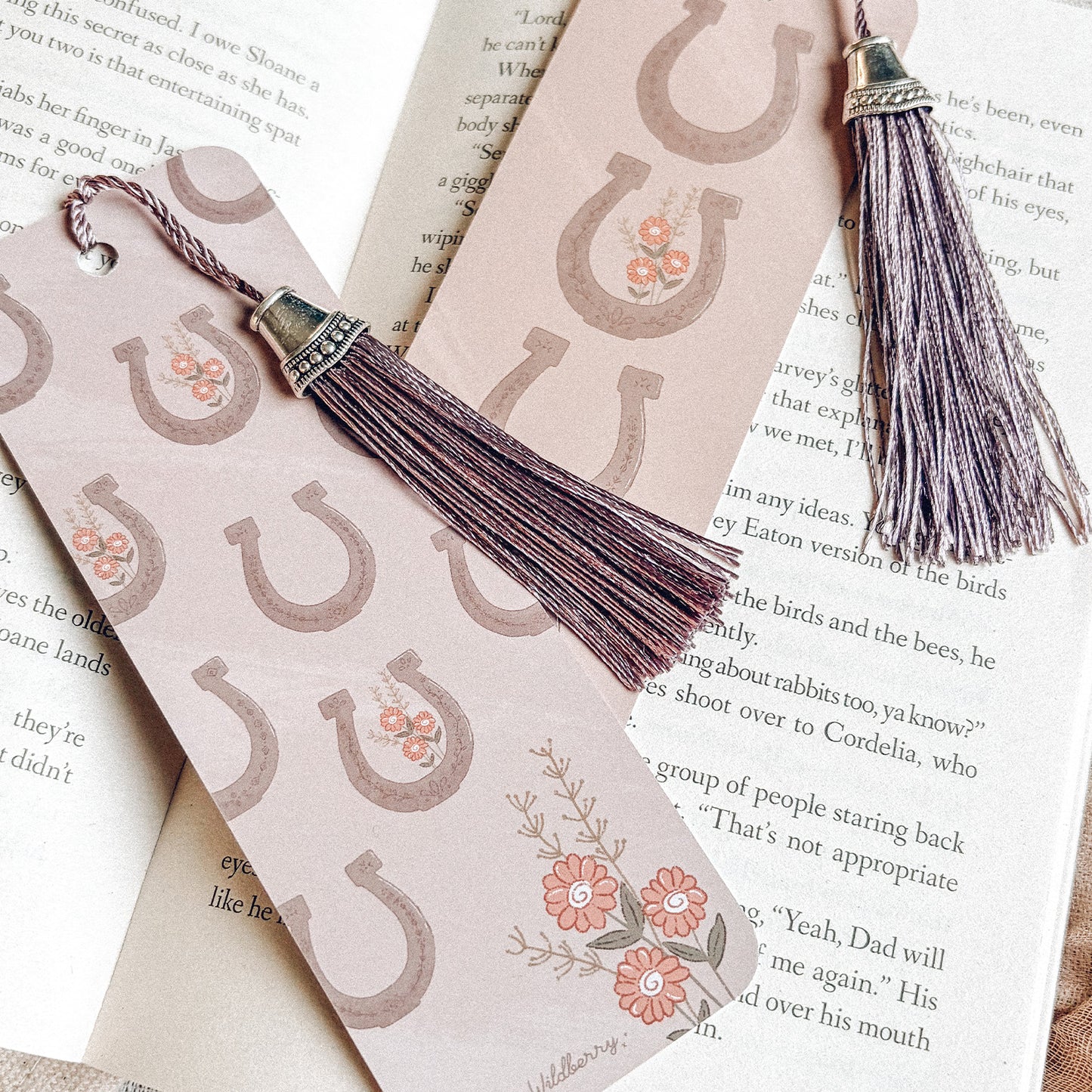 Lucky Horseshoe Tassel Bookmark