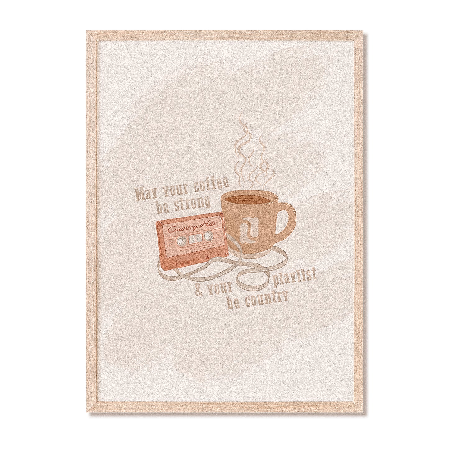 May Your Coffee Be Strong And Your Playlist Be Country Print