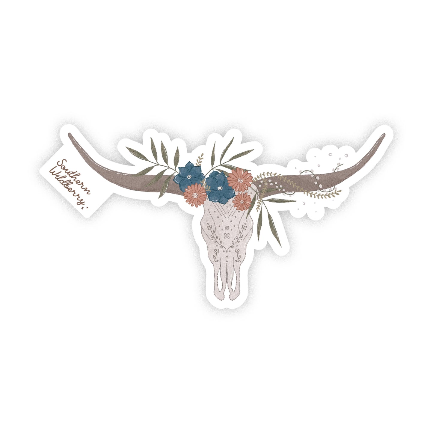 Midnight Longhorn Sticker