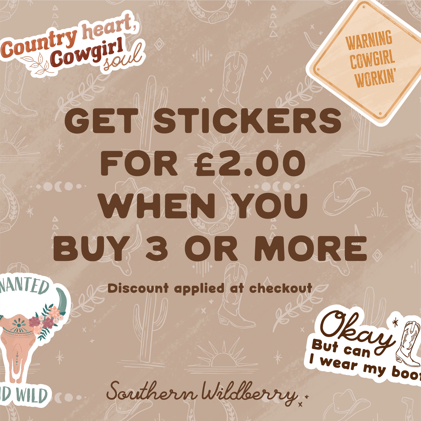 Cowgirl Spice And All Things Nice Sticker