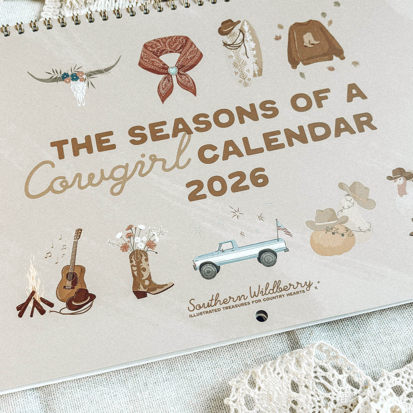 PERFECTLY FLAWED / SECONDS Wall Hanging Calendar 2026