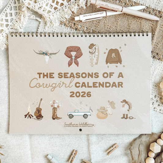 PERFECTLY FLAWED / SECONDS Wall Hanging Calendar 2026