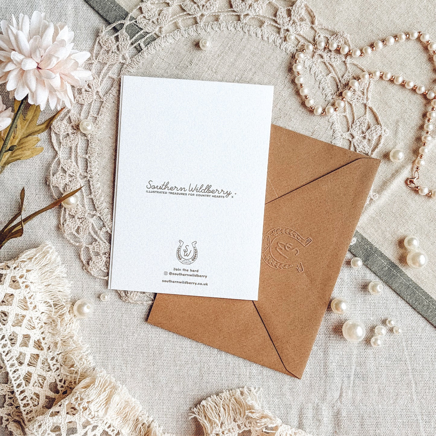 The Working Saddle Greetings Card
