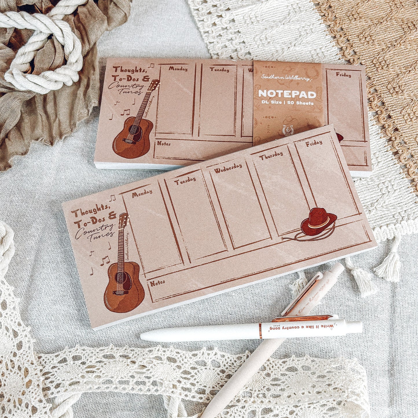 Thoughts, To-Dos And Country Tunes DL Notepad