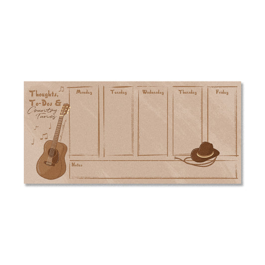 Thoughts, To-Dos And Country Tunes DL Notepad