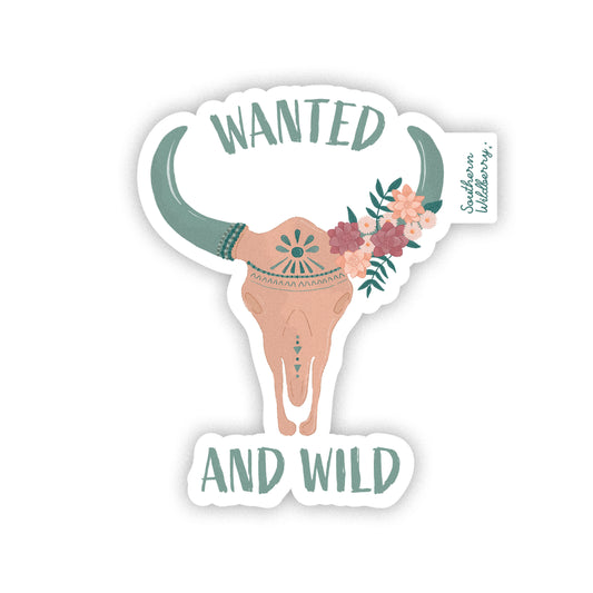 Wanted And Wild Sticker