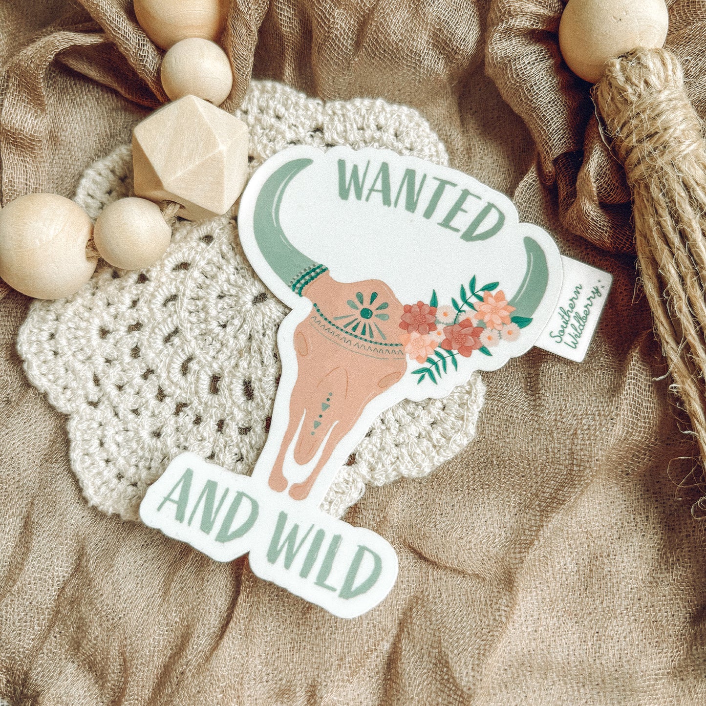 Wanted And Wild Sticker