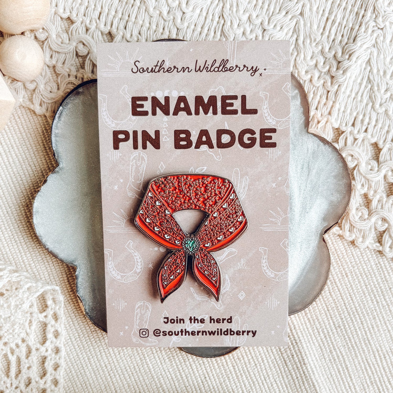 Western Enamel Pin