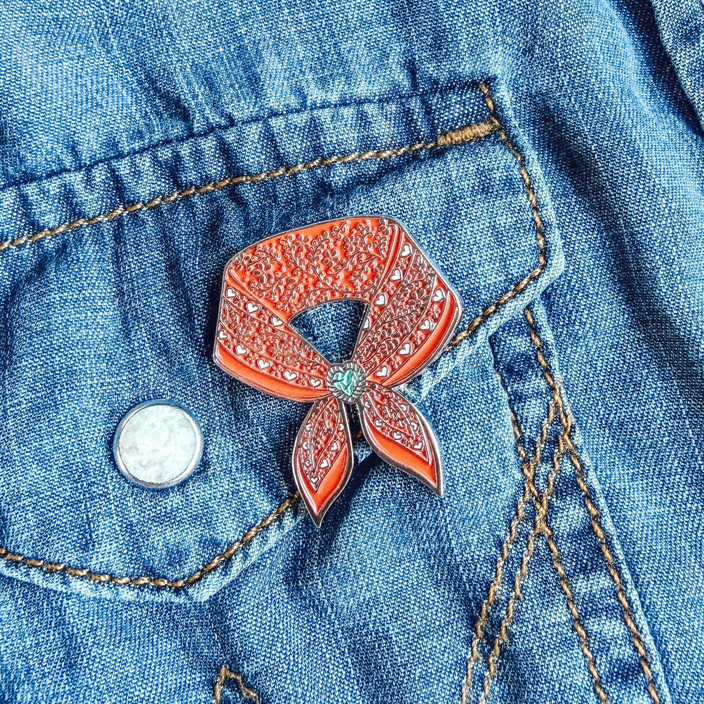 Western Wild Rag Enamel Pin Badge